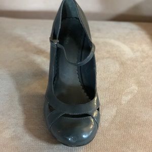 Gray Mary Jane Pumps